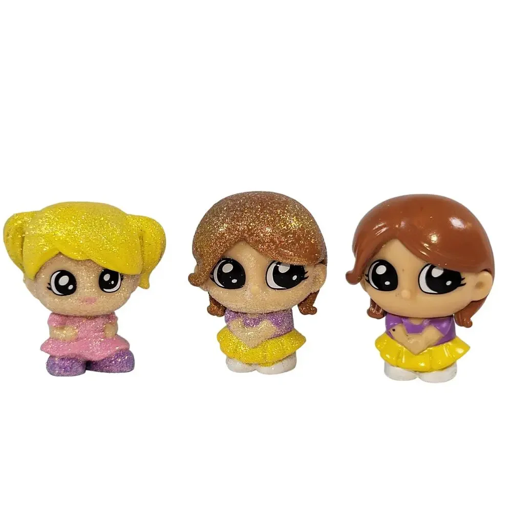 Tic Tac Toy XOXO Friends Glitter Series Figures Lot of 3 Collectible Toy Set
